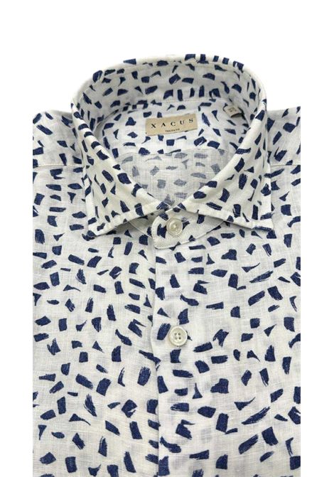 Linen Shirt with Blue Pattern XACUS | shirts | 21552 748ML003